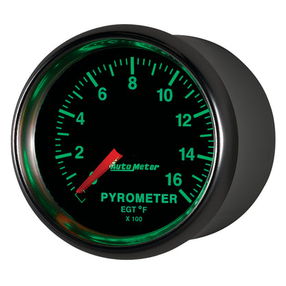 Autometer GS 0-1600 degree F Full Sweep Electronic Pyrometer Gauge