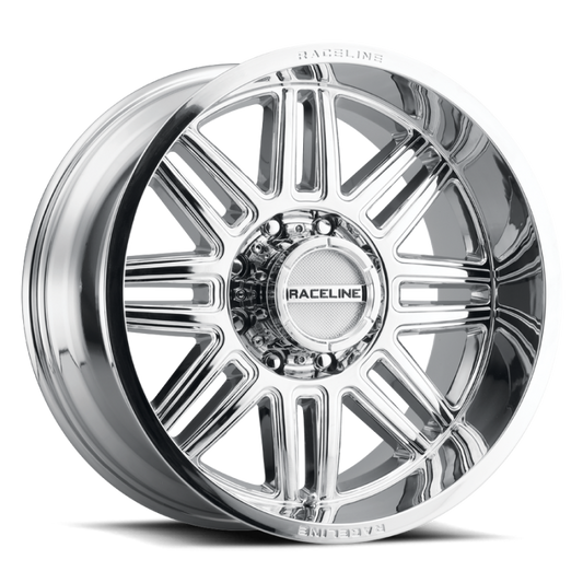 Raceline 948C Split 20x10in / 6x139.7 BP / -19mm Offset / 106.1mm Bore - Chrome Wheel