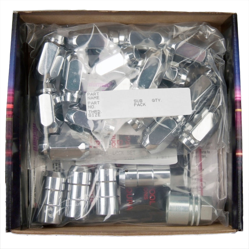 McGard 5 Lug Hex Install Kit w/Locks (Cone Seat Nut) 9/16-18 / 7/8 Hex / 1.75in. Length - Chrome