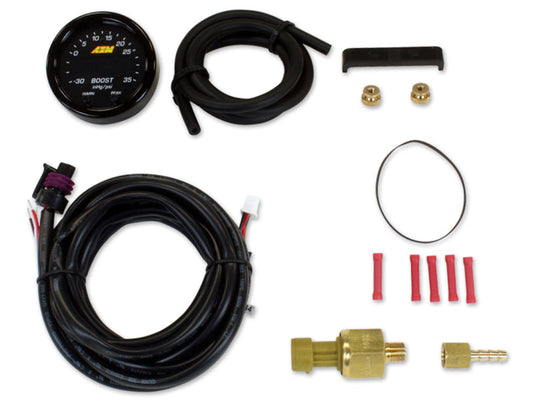 AEM - X-Series Boost Pressure -30inHg 60psi Gauge Kit