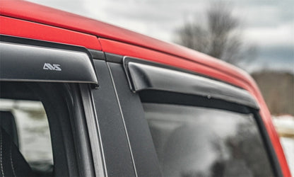 AVS 07-14 Mitsubishi L200 Double Cab Ventvisor Outside Mount Window Deflectors 4pc - Smoke