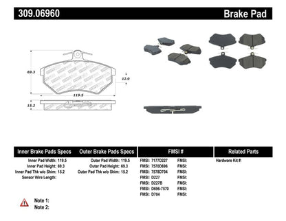 StopTech Performance Brake Pads