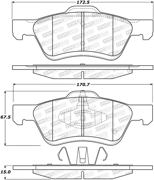 StopTech Street Select Brake Pads