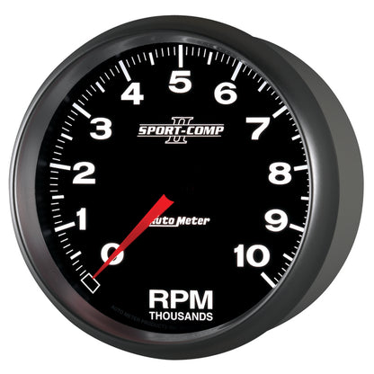 Autometer Sport-Comp II 5 inch 0-10000 RPM In Dash Tachometer