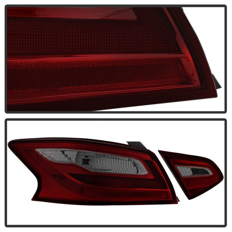 xTune 16-18 Nissan Altima 4DR OEM Tail Light - Red Smoke (ALT-JH-NA16-4D-RSM)