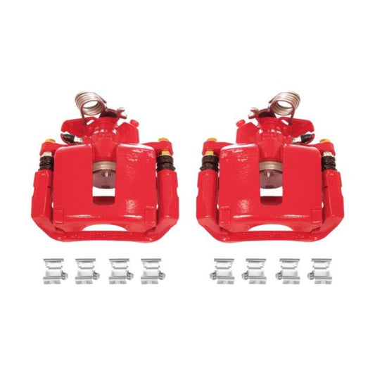 Power Stop 13-17 Ford Explorer Rear Red Calipers w/Brackets - Pair