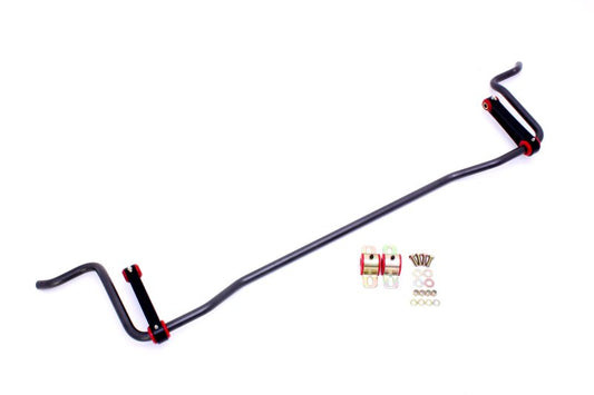 BMR 05-10 S197 Mustang Rear Solid 22mm Sway Bar Kit w/ Bushings & Billet Links - Black Hammertone