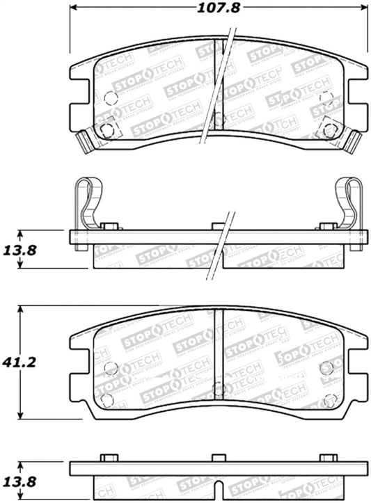 StopTech Street Select Brake Pads