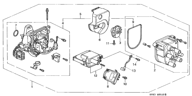 Acura - Ignition Coil Assembly