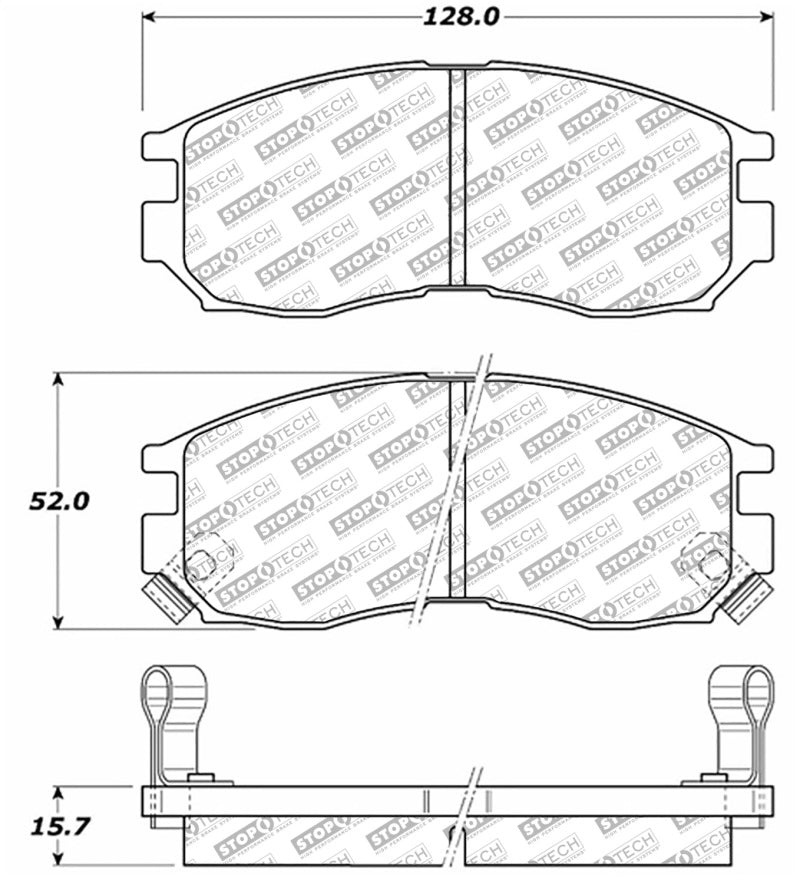 StopTech Street Select Brake Pads - Rear