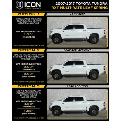 ICON 2007+ Toyota Tundra 1.63-3in Stage 3 3.0 Suspension System