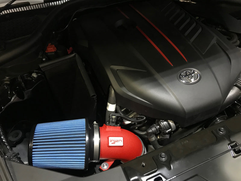 Injen 2020 Toyota Supra L6-3.0L Turbo (A90) SP Cold Air Intake System - Wrinkle Red