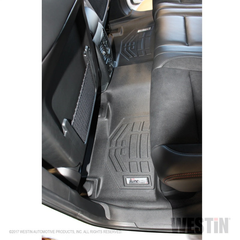 Westin 11-18 Jeep/Dodge Grand Cherokee/Durango (Bench Seat) Wade Sure-Fit Floor Liners 2nd Row - Blk