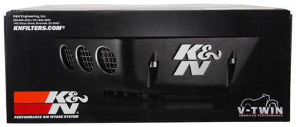 K&N Street Metal Intake System for 01-16 Harley-Davidson Softail/Dyna - Shaker Black