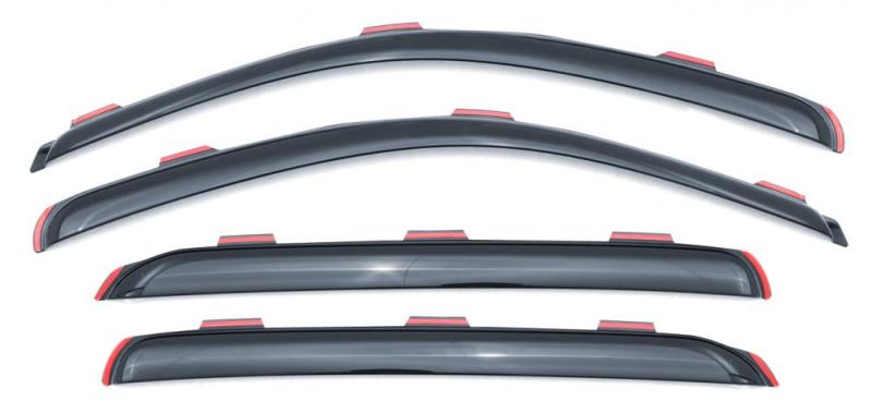 Lund 15-17 Chevy Silverado 2500 Ext. Cab Ventvisor Elite Window Deflectors - Smoke (4 Pc.)