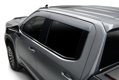 AVS 20-22 Chevrolet Silverado 1500 CC Ventvisor Low Pro Color Match Deflectors 4pc - Silver Ice Met.