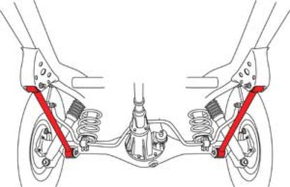 SPC Performance 91-97 Toyota Landcruiser Rear Lower Control Arms (Pair)