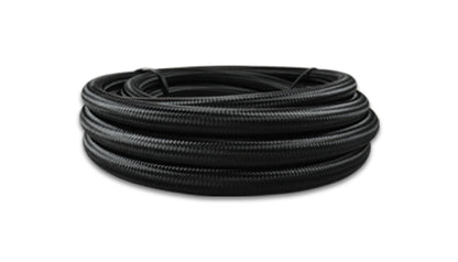 Vibrant -20 AN Black Nylon Braided Flex Hose (2 foot roll)