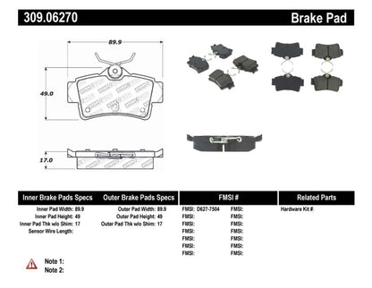 StopTech Performance Brake Pads