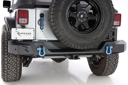 Rampage 07-18 Jeep Wrangler JK (Incl. Unlimited) TrailGuard Rear Bumper - Black