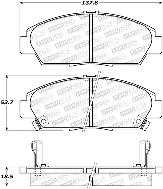 StopTech Street Brake Pads - Rear