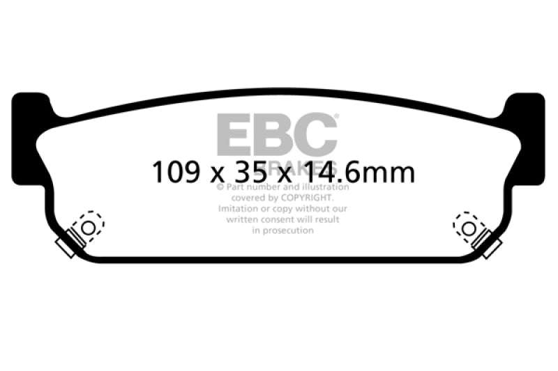 EBC 93-97 Infiniti J30 3.0 Redstuff Rear Brake Pads