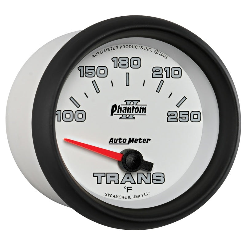 AutoMeter Gauge Transmission Temp 2-5/8in. 100-250 Deg. F Electric Phantom II