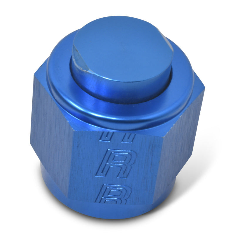 Russell Performance -16 AN Flare Cap (Blue)