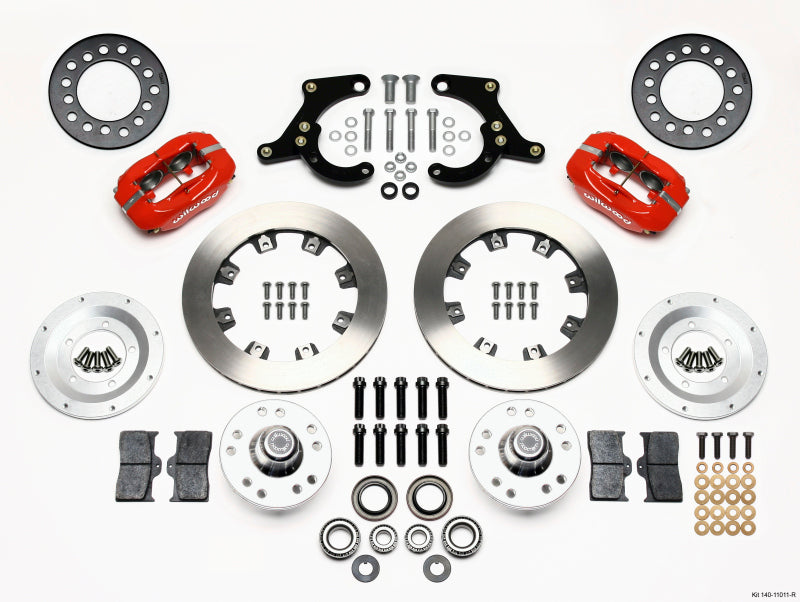 Wilwood Forged Dynalite Front Kit 11.75in Red 59-64 Chevy Impala / 63-64 Corvette