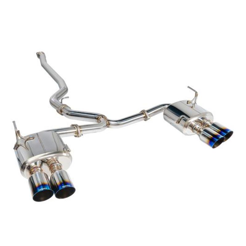 Remark 2015+ Subaru WRX/STi 4in Quad Cat-Back Exhaust Titanium Stainless Resonated