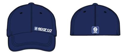 Sparco Cap Lid Navy Lrg/Xlrg