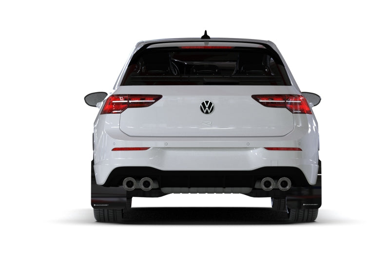 Rally Armor 22-24 VW MK8 Golf GTI/R Black UR Mud Flap w/Gray Logo