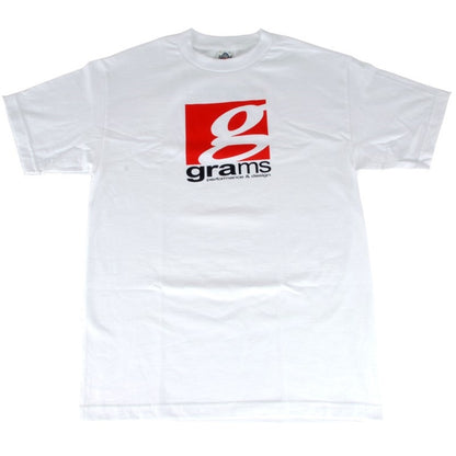 Grams Performance and Design Logo White T-Shirt - M