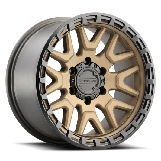 Raceline 953BZ Krank 16x8in / 5x114.3 BP / 0mm Offset / 72.62mm Bore - Bronze Wheel