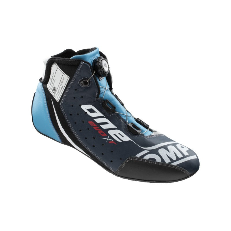 OMP One Evo X R Shoes Blue/Silver/Cyan - Size 45 (Fia 8856-2018)