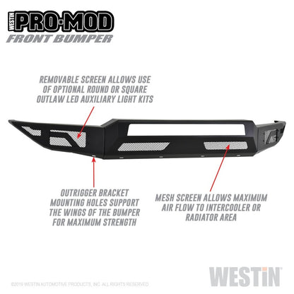 Westin 17-19 Ford F-250/350 Pro-Mod Front Bumper