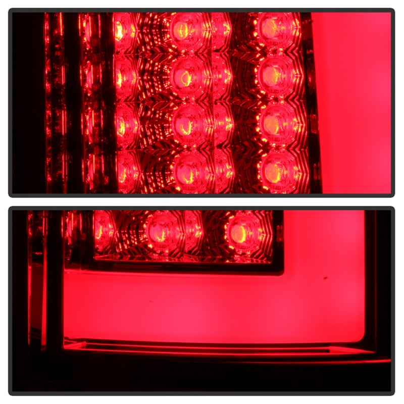 Spyder 07-09 Dodge Ram 2500/3500 V3 Light Bar LED Tail Lights - Red Clear (ALT-YD-DRAM06V3-LBLED-RC)