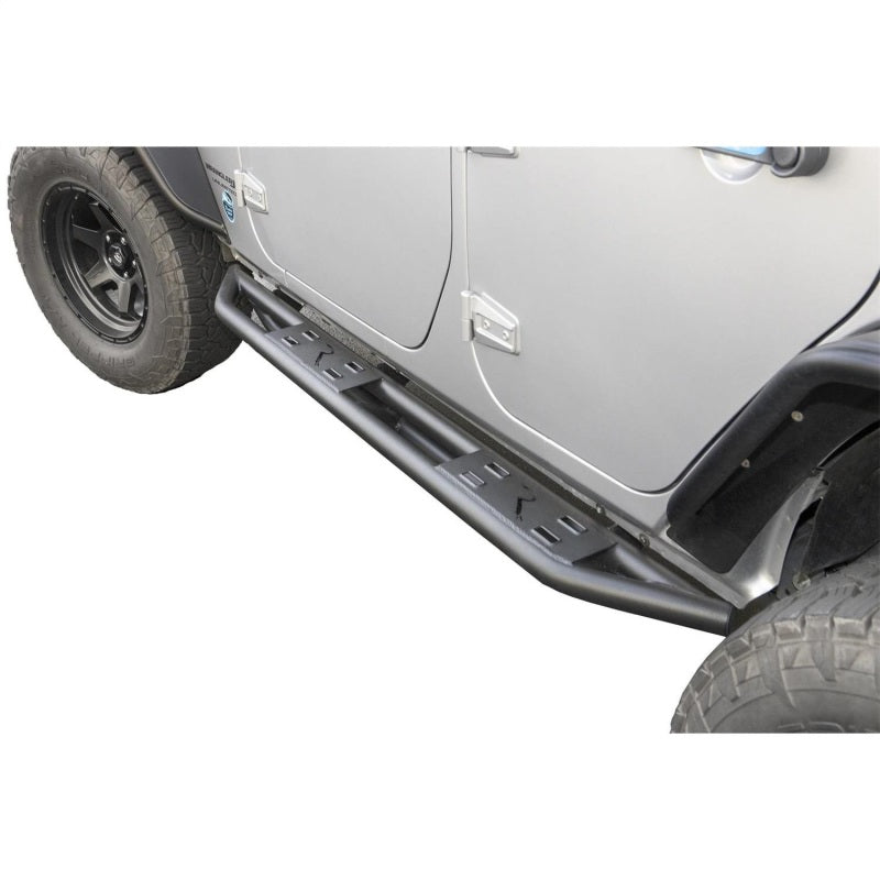 Rampage 07-18 Jeep Wrangler JK Unlimited TrailCrawler Rock Slider & Rocker Guard - Black