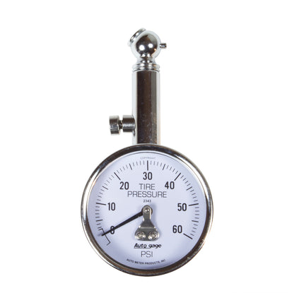 Autometer - 60 PSi Peak/Hold Mechanical Tire Pressure Gauge