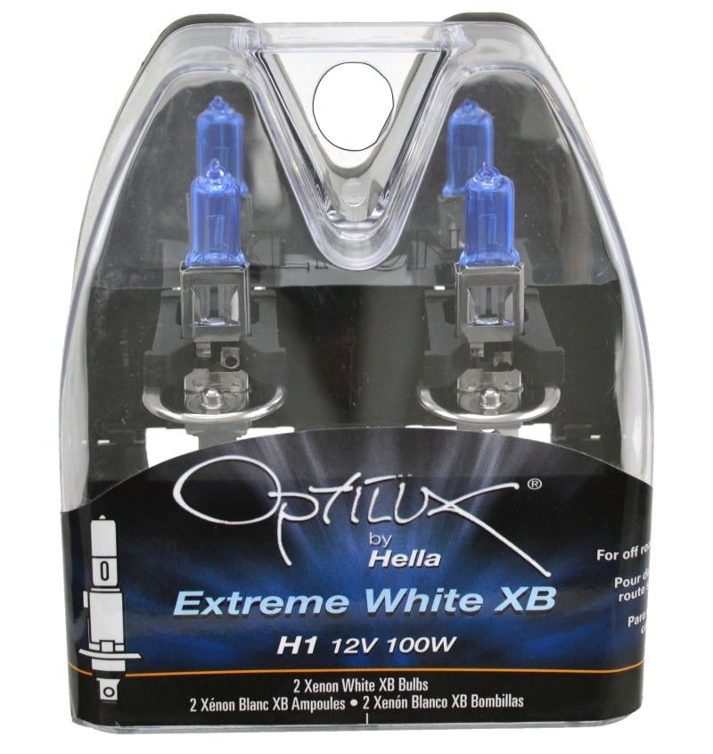 Hella Optilux H1 100W XB Extreme White Bulbs (Pair)