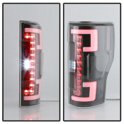 Spyder 17-18 Ford F-250 Super Duty (Excl LED Models) LED Tail Lights - Black (ALT-YD-FS17-LED-BK)