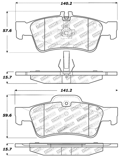 StopTech Performance Mercedes Benz Rear Brake Pads