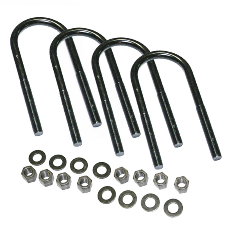 Superlift U-Bolt 4 Pack 5/8x3-3/8x8 Round w/ Hardware