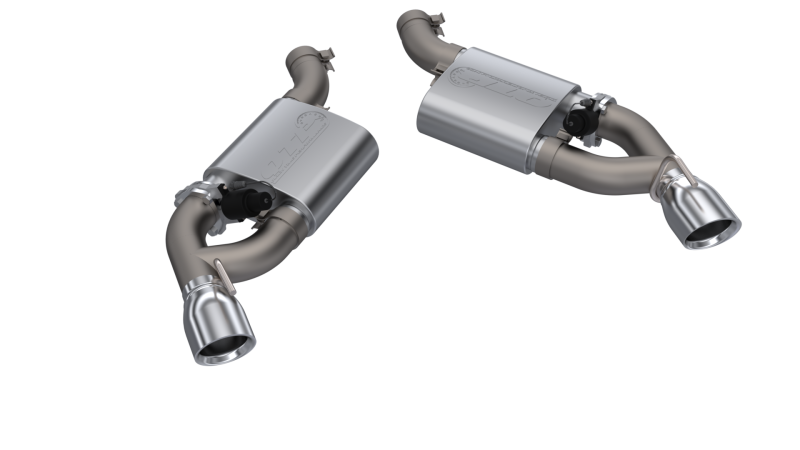 QTP 16-18 Chevrolet Camaro SS 6.2L 304SS Screamer Axle Back Exhaust w/4.5in Dual Tips