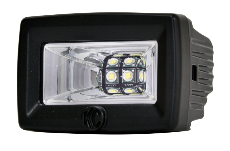 KC HiLiTES C-Series C2 LED 2in. Backup Area Flood Light 20w (Single) - Black