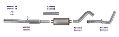 Diamond Eye KIT 3in Catback Single GAS AL CHEVY/GM 4.8L 5.3L 1500