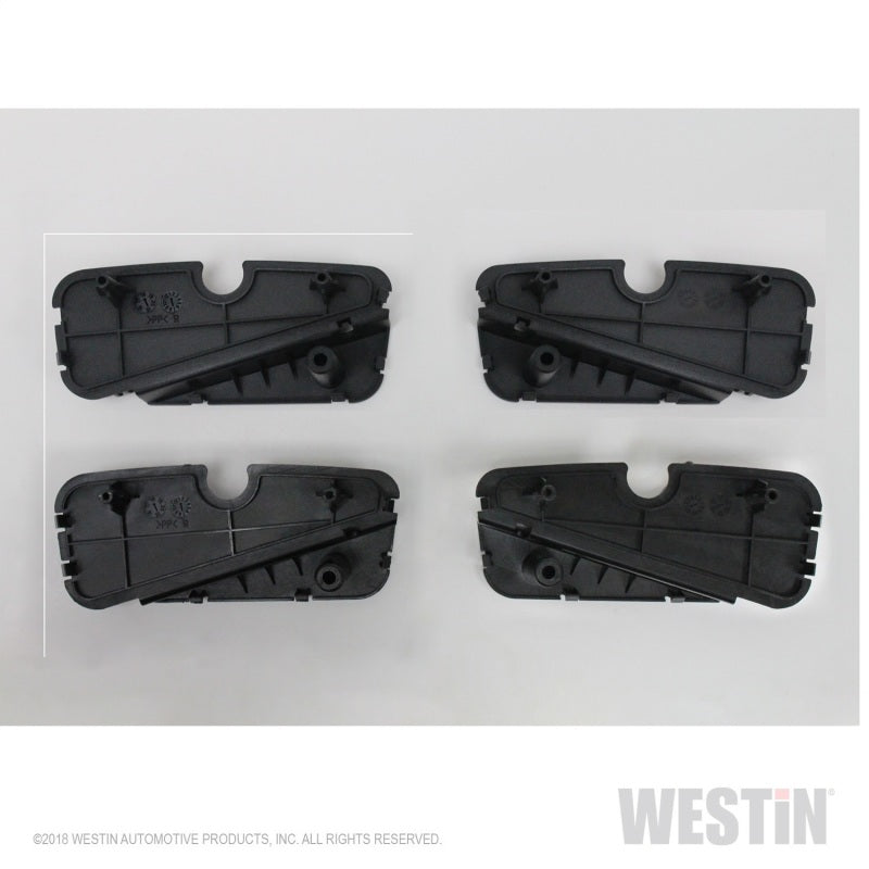 Westin R5 LED Light Kit - 4 End Caps Integrated LED Lights w/ Wiring Harness - Black