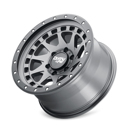 Dirty Life 9311 Enigma Pro 17x9/5x127 BP/-12mm Offset/71.5mm Hub Satin Graphite Wheel - Beadlock