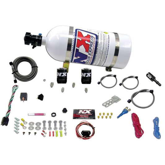 Nitrous Express Dodge Hemi/SRT8 Single Nozzle Fly By Wire Nitrous Kit (35-150HP) w/10lb Bottle