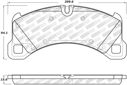 StopTech Porsche 11-18 Cayenne / 15-19 Macan / 17-20 Panamera Street Select Front Brake Pads